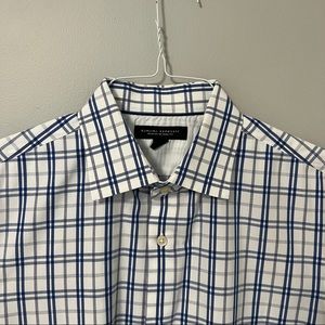 Men’s Dress Shirt - Banana Republic Blue and White